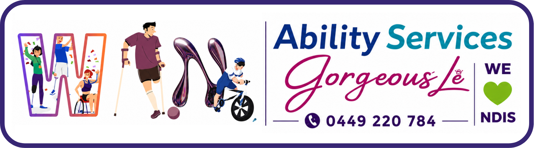 WinAbility Services NDIS Logo (horizontal)